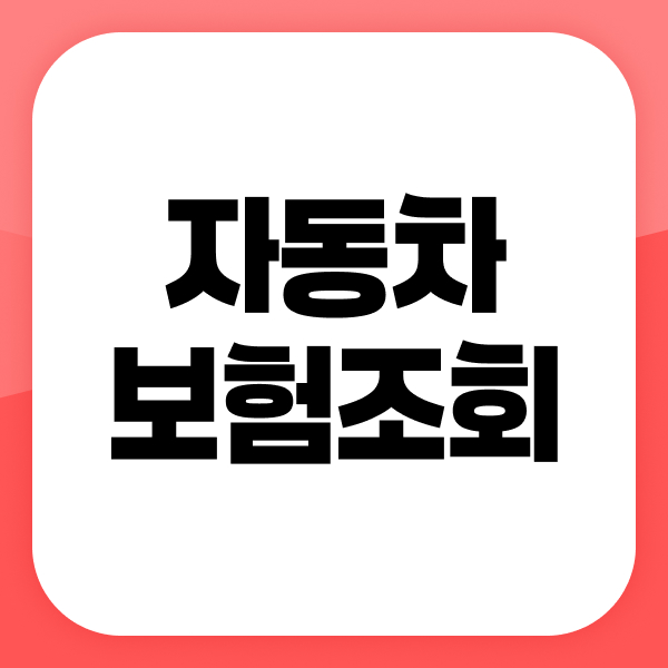 자동차보험조회