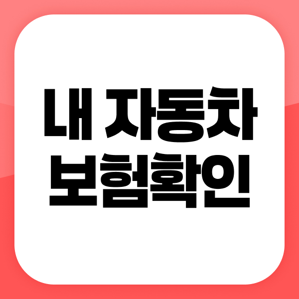 내자동차보험확인