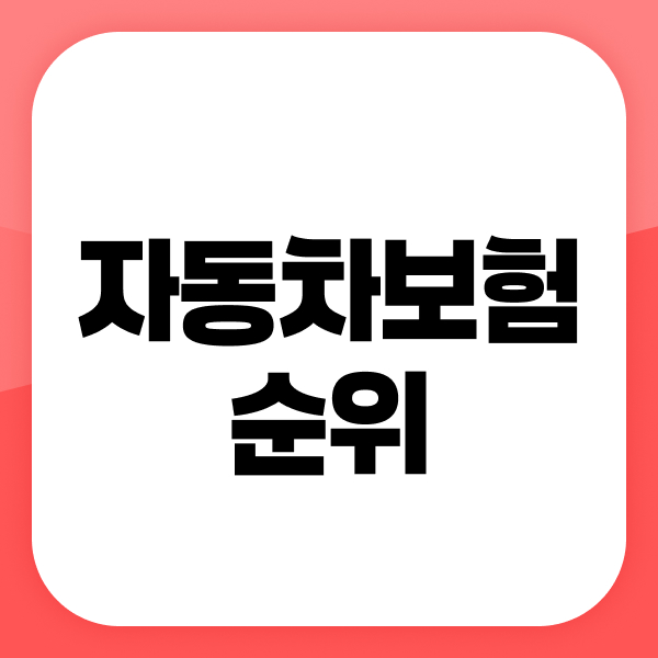 자동차보험순위